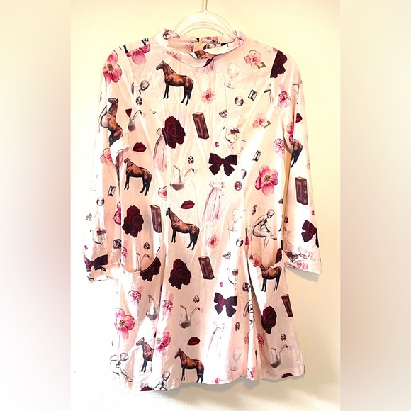 Samantha Pleet passion mini dress in collage print - Picture 4 of 12